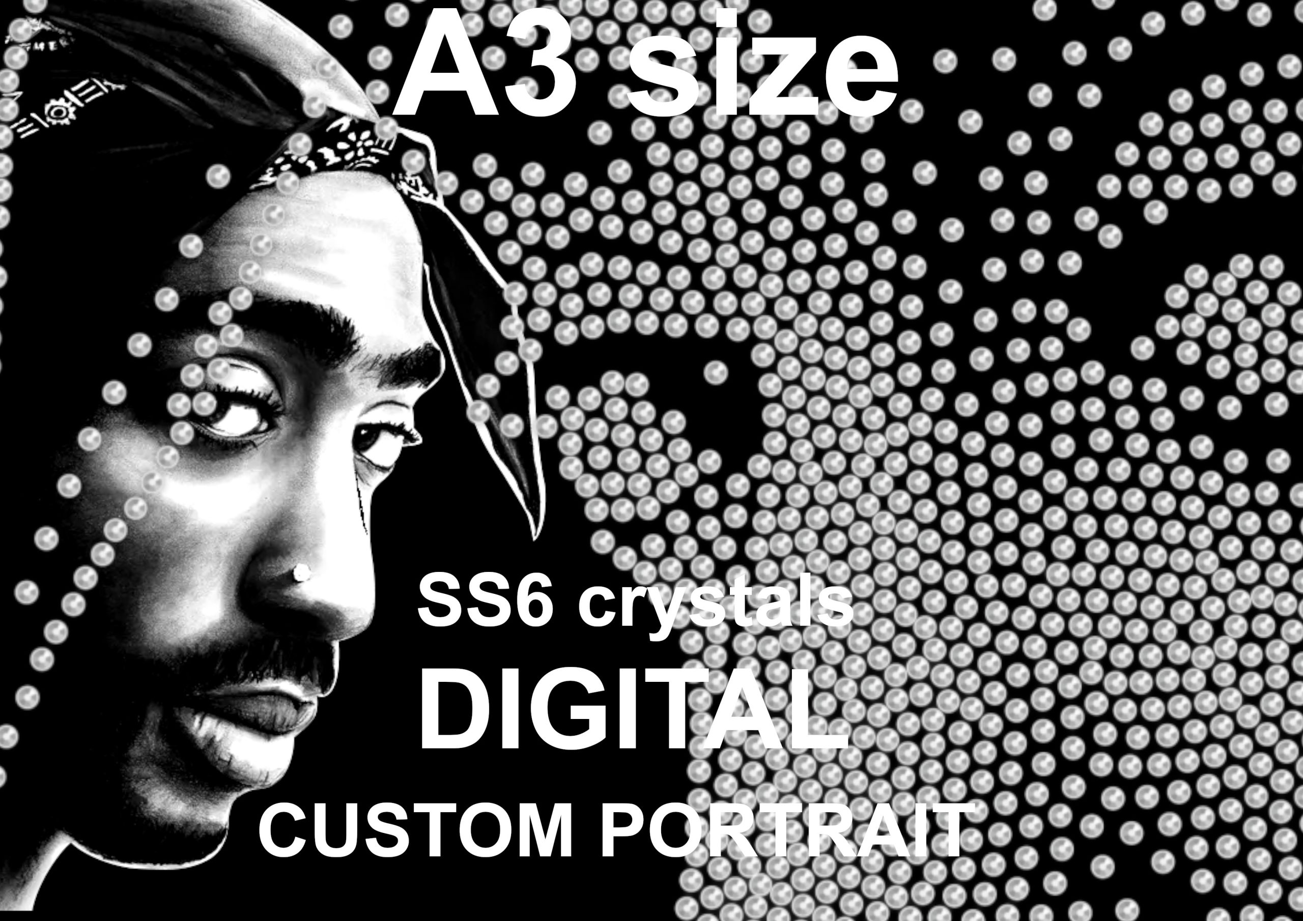A4 cristals portrait template