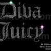 Diva juicy rhinestone digital template